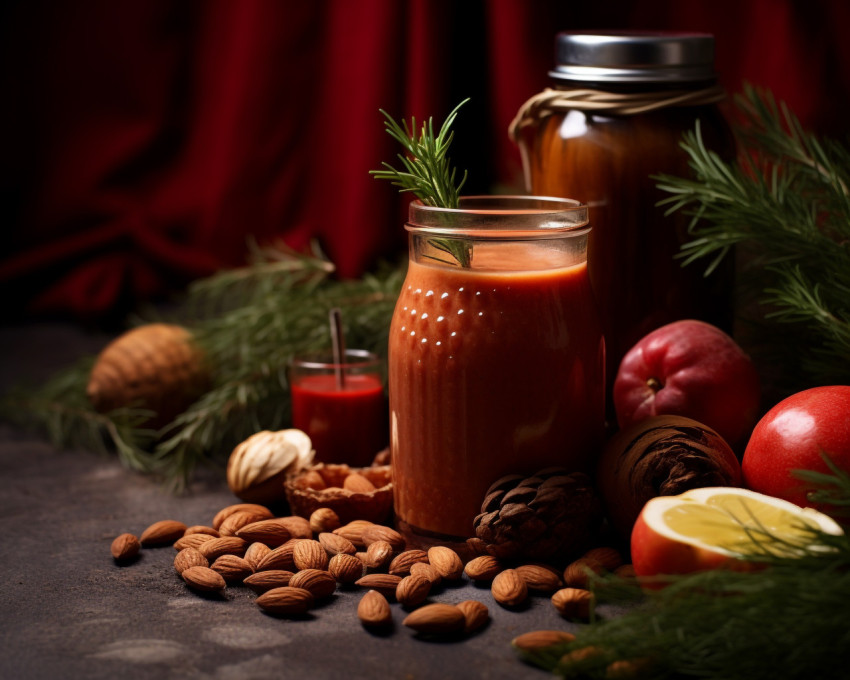 A photo of a Tomato juice, beverage advertisement photography inspiration