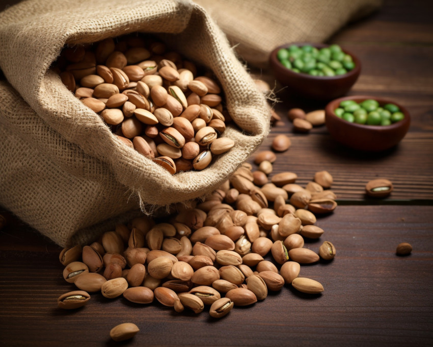 pistachio nuts isolated on white background