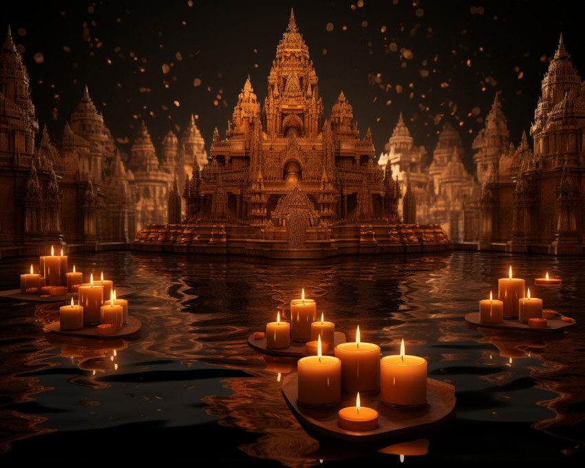 Floating Candles on Still Water Floating Candles on Still Water
