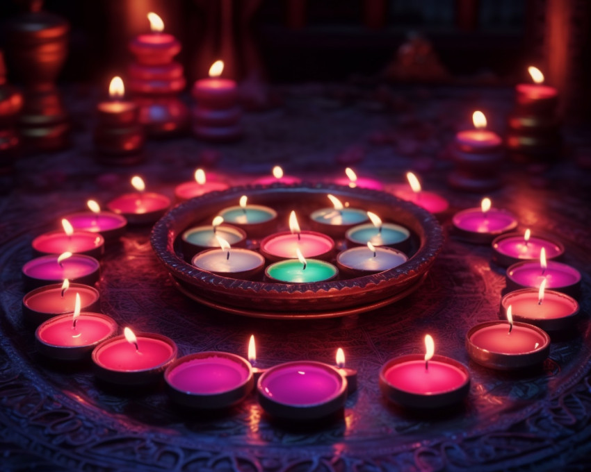 Diwali Diyas Illuminating the Night Diwali Diyas Illuminating the Night