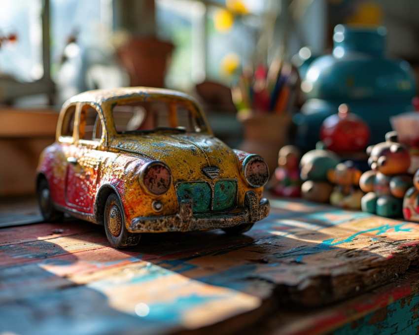 Keep your pencils in style with this fun orange car shaped holder