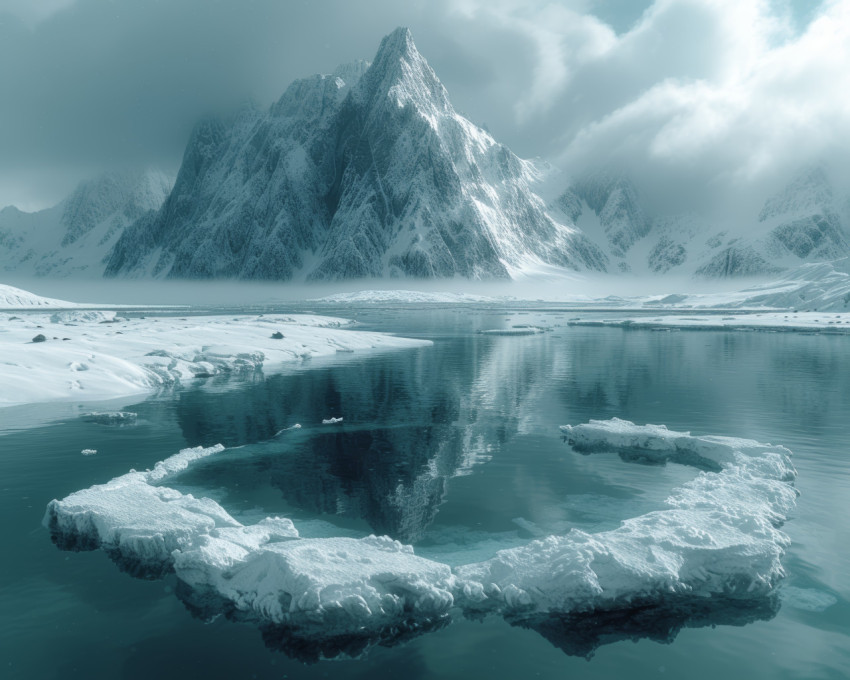 Tidal currents and floating ice in antarctica showcase the dynamic beauty of polar nature