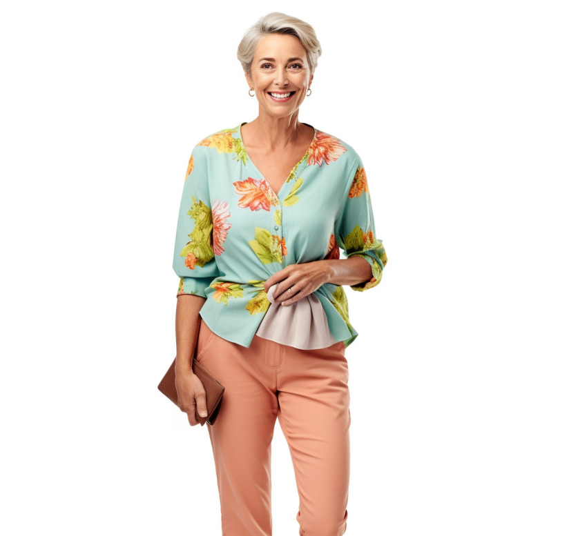 Preschool teacher on white background Preschool teacher on white background