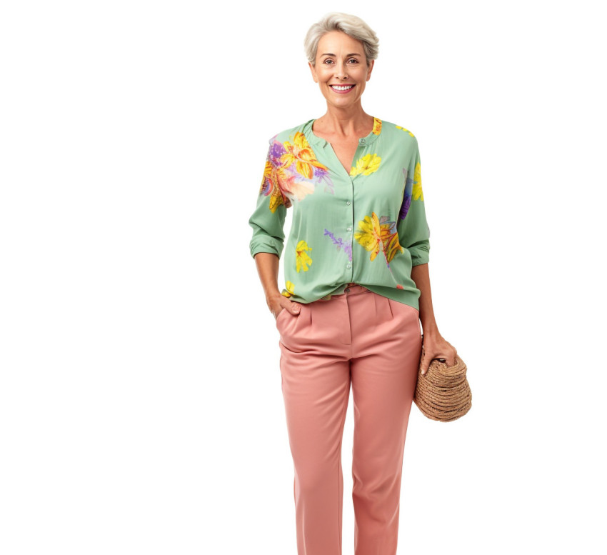 Preschool teacher on white background Preschool teacher on white background
