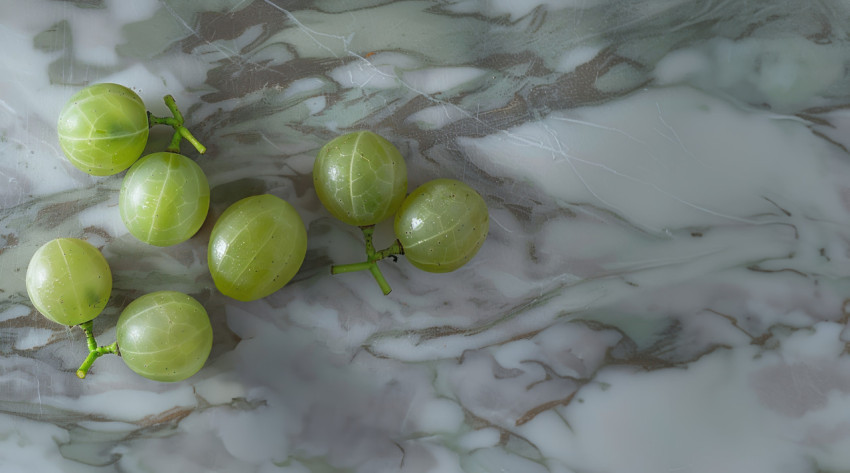 Indian gooseberries on stone table