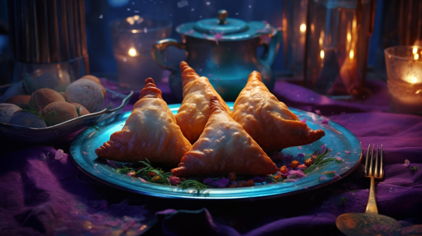 Samosa Curry Stuffed with Methi Leaves Samosa Curry Stuffed with Methi Leaves