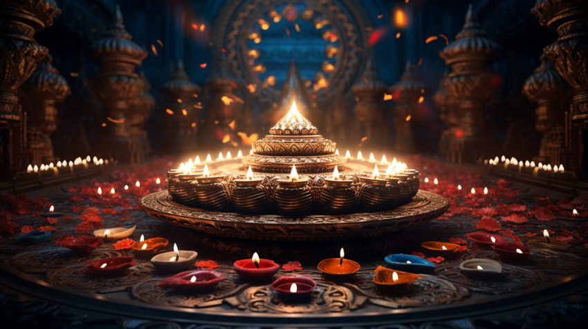 Colorful Diyas Light Up the Night Colorful Diyas Light Up the Night