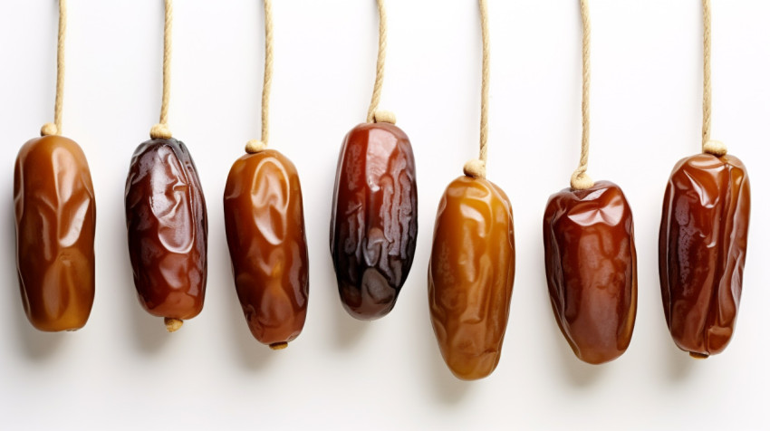 a sweet dates are on a white background