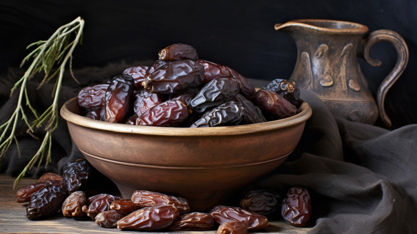 Bowl of Dates for a Healthy Treat