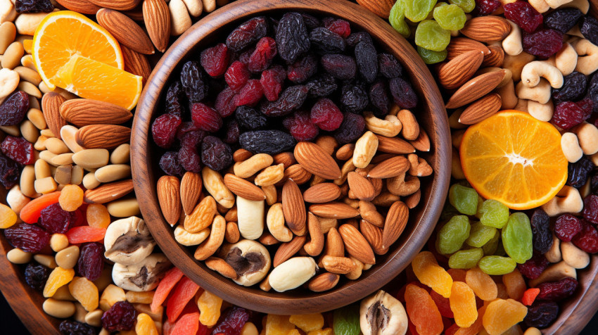 A Variety of Dried Fruits