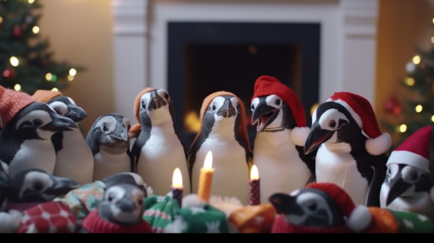 enguins Spreading Holiday Cheer enguins Spreading Holiday Cheer