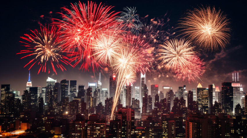Stunning Long Exposure Fireworks Shot