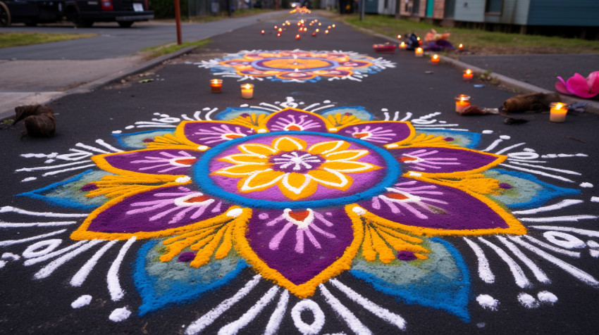 Intricate Rangoli Patterns