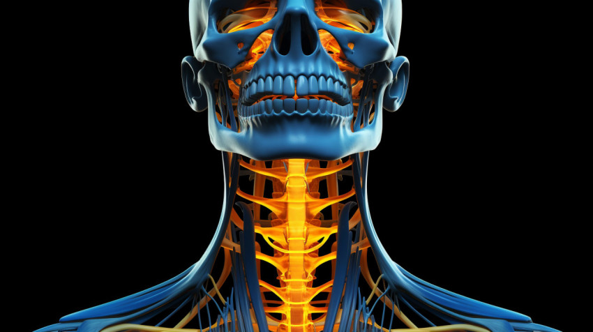 3D Rendered Human Neck Anatomy