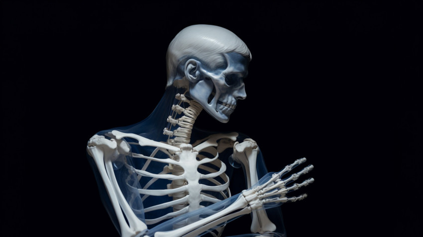 Skeleton of human arm