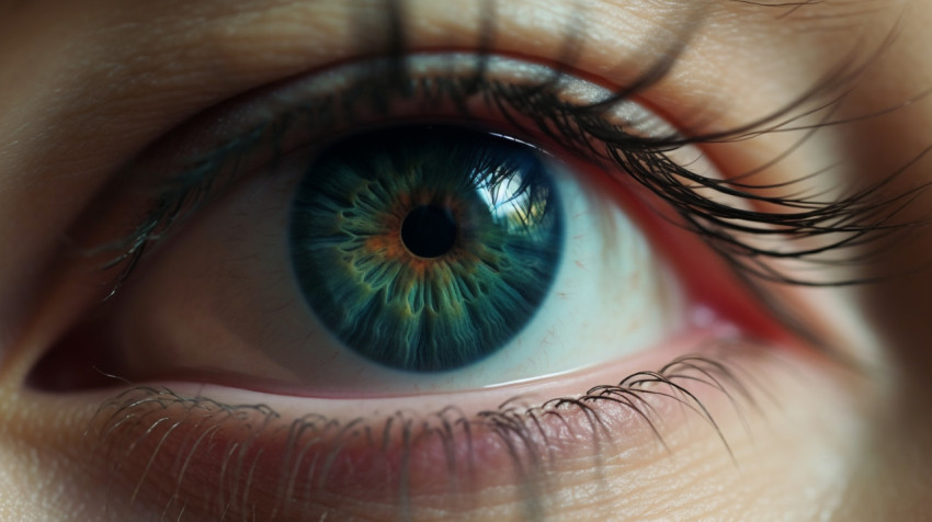 close up image of the eye of a woman with high lashes