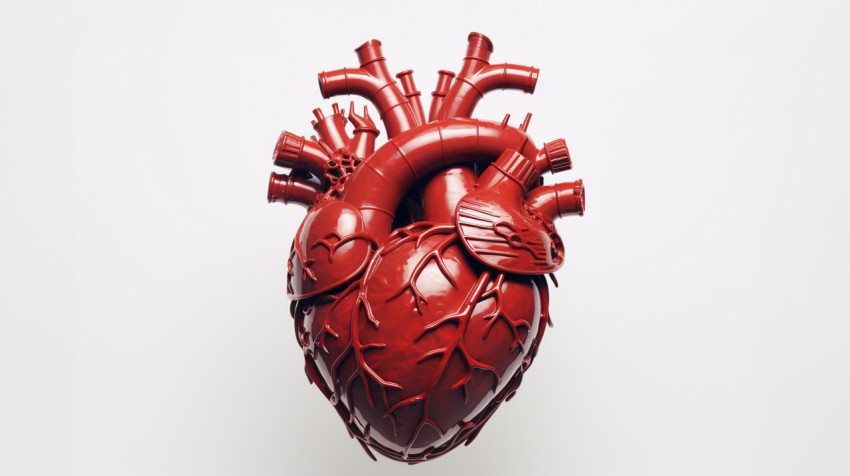 Medical illustration of human heart