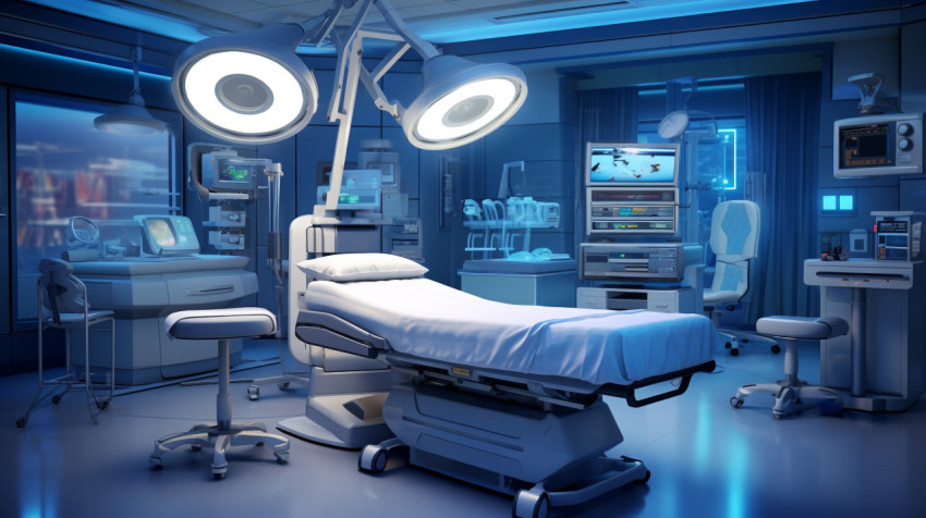 Medical equipment in operating room