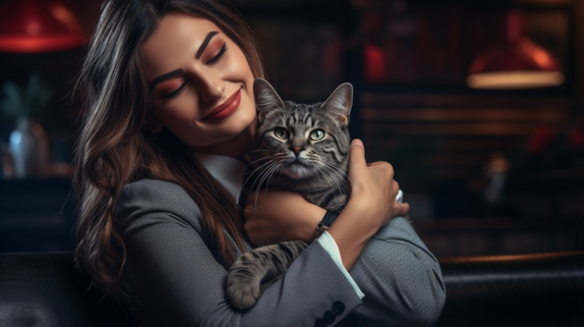 Woman Finds Peace in the Arms of Her Furry Friend