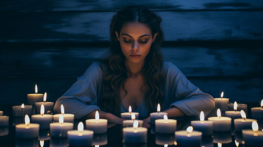 Aromatherapy Bathtub with Candles Aromatherapy Bathtub with Candles