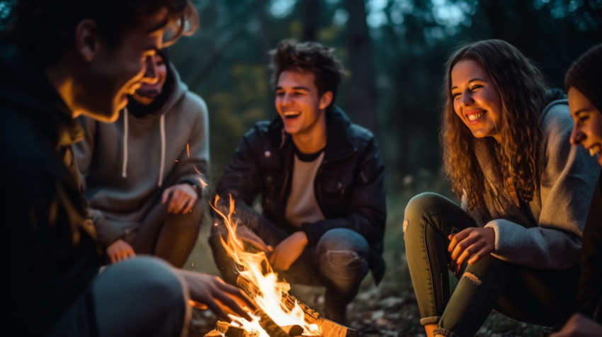 Camaraderie Around the Campfire