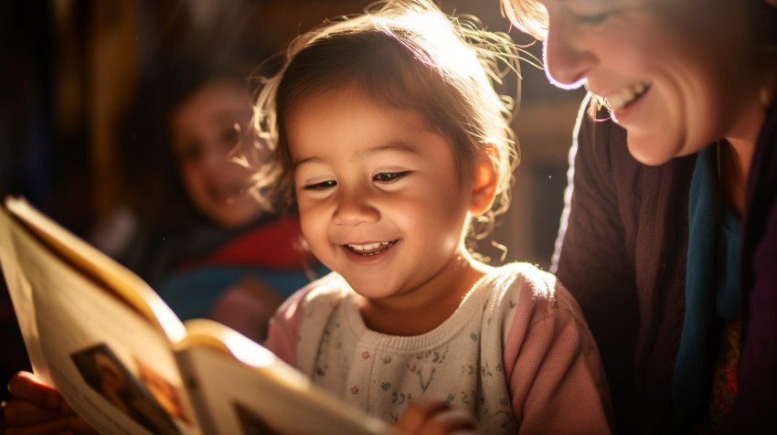 Volunteer Shares Love of Reading with Child