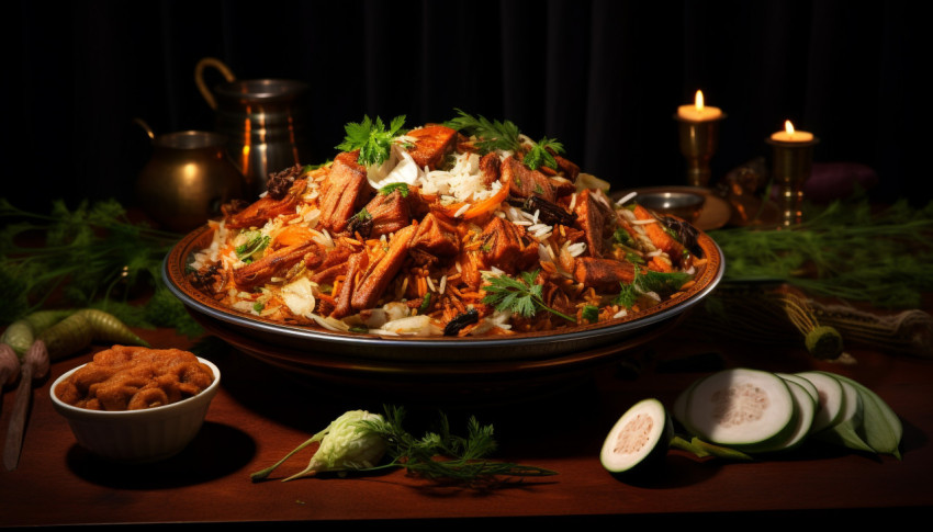 Bombay Mutton Biryani, biryani advertisement, biryani stock photo