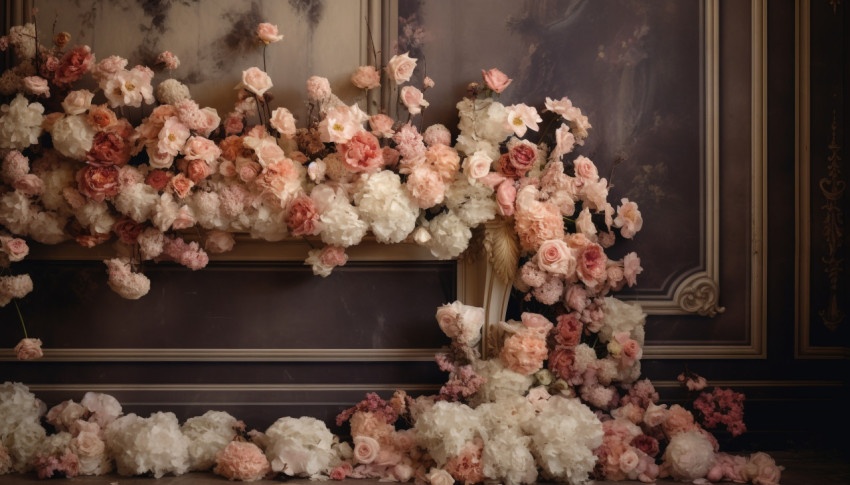 Real flower backdrop for photo shoot, free ai prompts and images floral photo backdrops