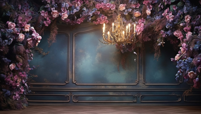 Floral ceiling and wall decor, free ai prompts and images floral photo backdrops