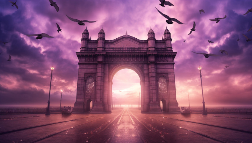 Magnolia Gate and India Gate in Mumbai