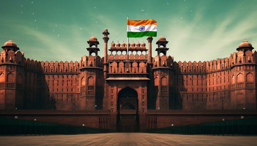 Majestic Red Fort in Delhi