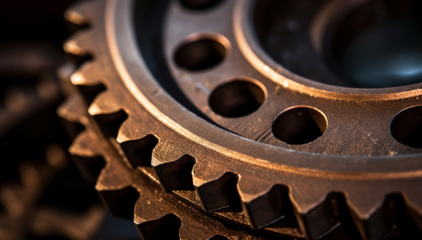 Close-up of a Cogwheel