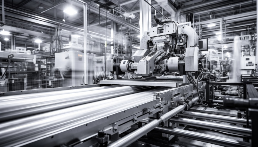 Long Exposure of Factory Machinery