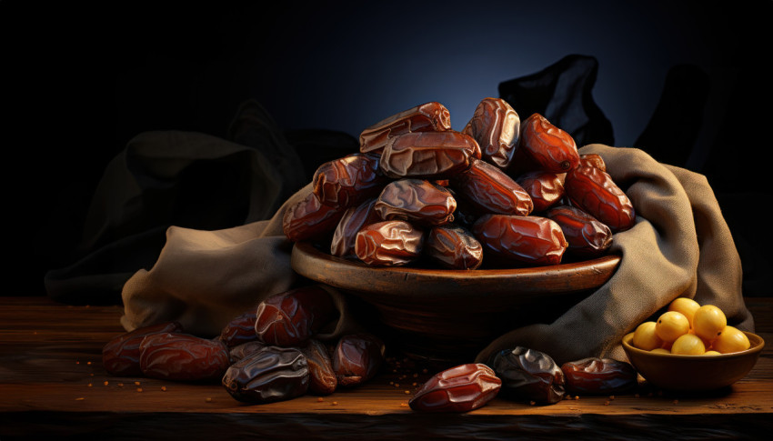 A dark and tempting spread of delicious dates