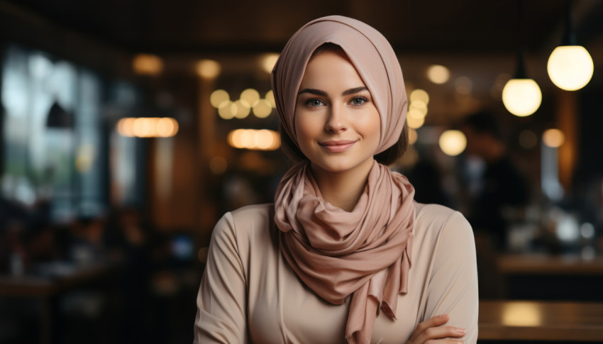 Muslim businesswoman in a professional portrait