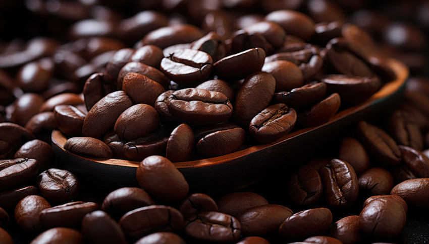 The detailed of coffee beans