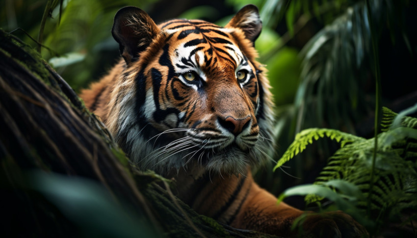 Amazing bengal tiger, animal in nature photography