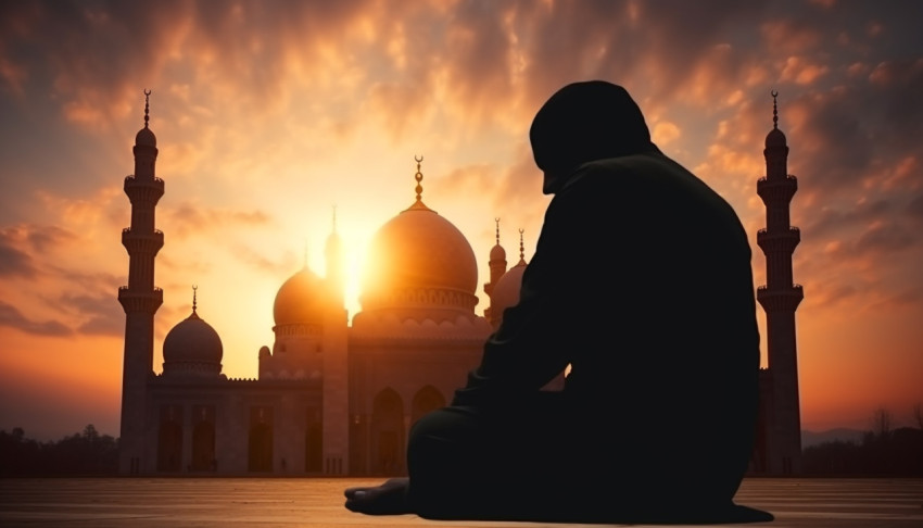 Sunset Prayer at Mosque
