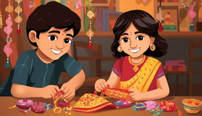 Raksha Bandhan Festival in India brother and Sister