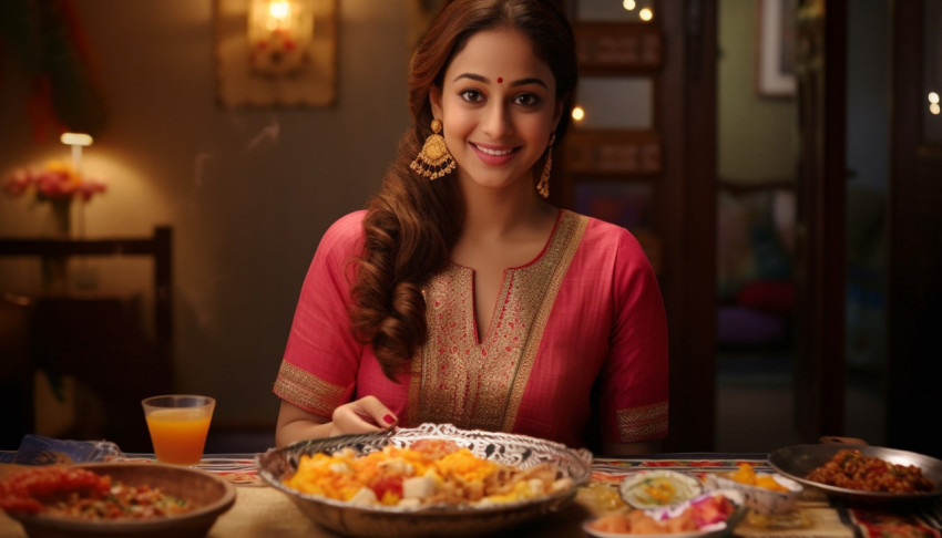 Sister with Rakhi and Pooja Plate Waiting for Brother on Raksha Bandhan