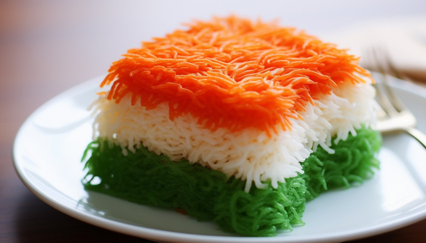 Indian Independence Day Rice Cake