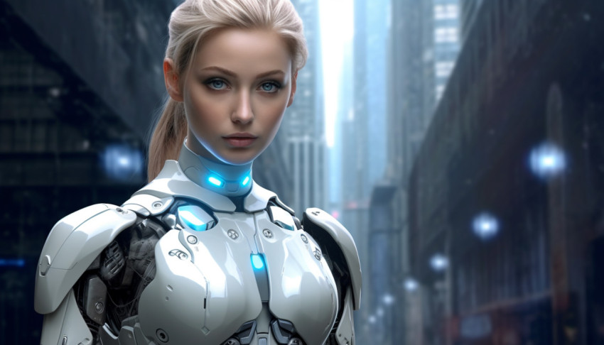 An image of female artificial intelligence