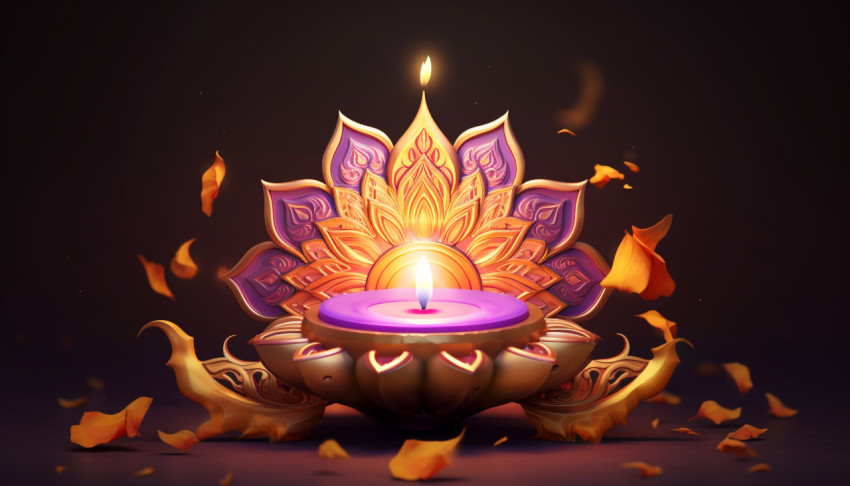 A traditional indian diwali diya A traditional indian diwali diya