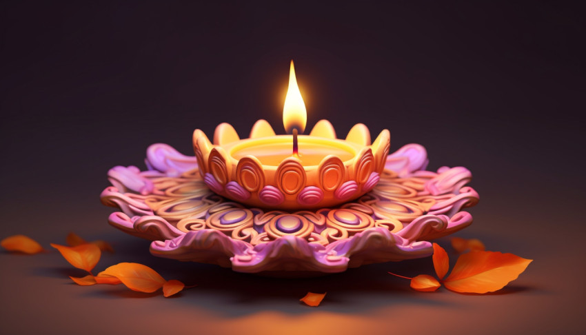 Bright Diya for a Happy Diwali Bright Diya for a Happy Diwali