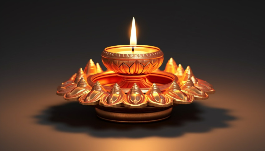 Diwali diya or oil lamp isolated festival of lights Diwali diya or oil lamp isolated festival of lights