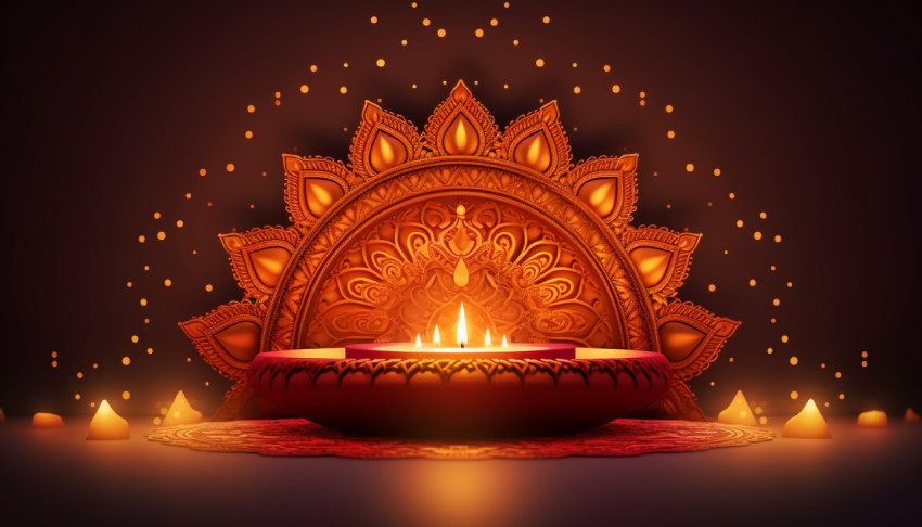 Vector Illustration of Diwali Greeting Card Vector Illustration of Diwali Greeting Card