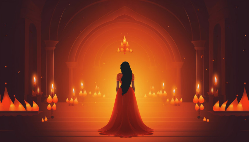 Bright and Festive Diwali Greeting Card Bright and Festive Diwali Greeting Card