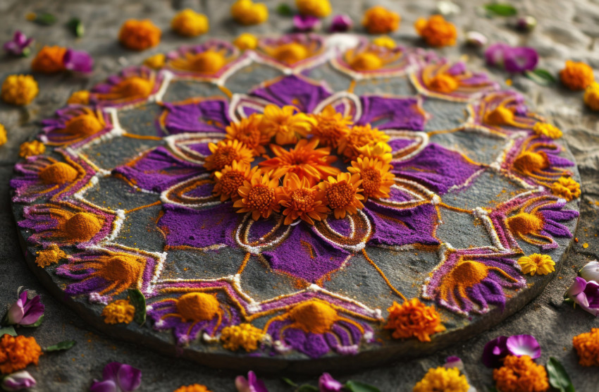 Vibrant rangoli festival in india transformed bringing joy and color to the streets