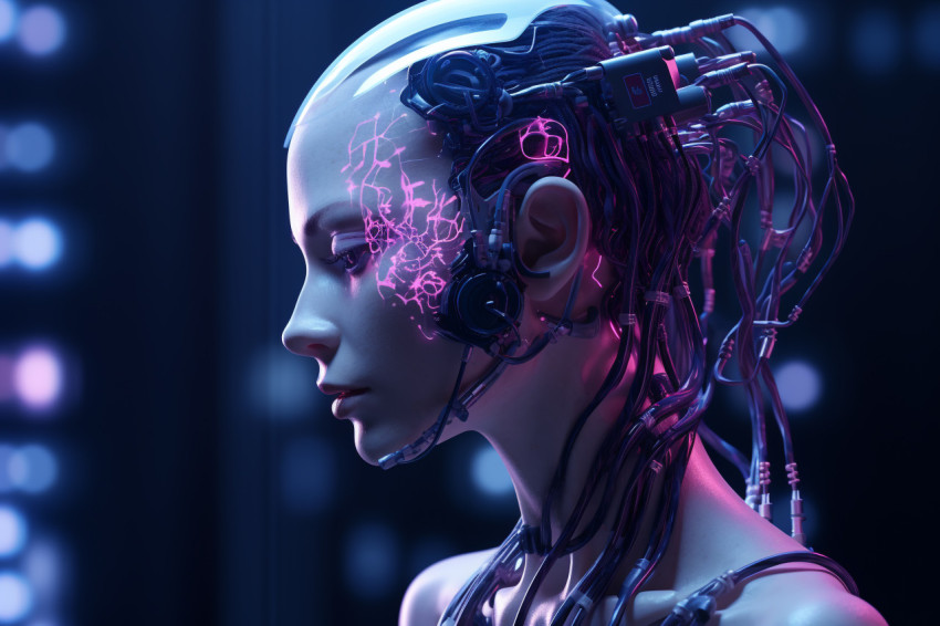 A cyborg is a human-robot with an electronic brain