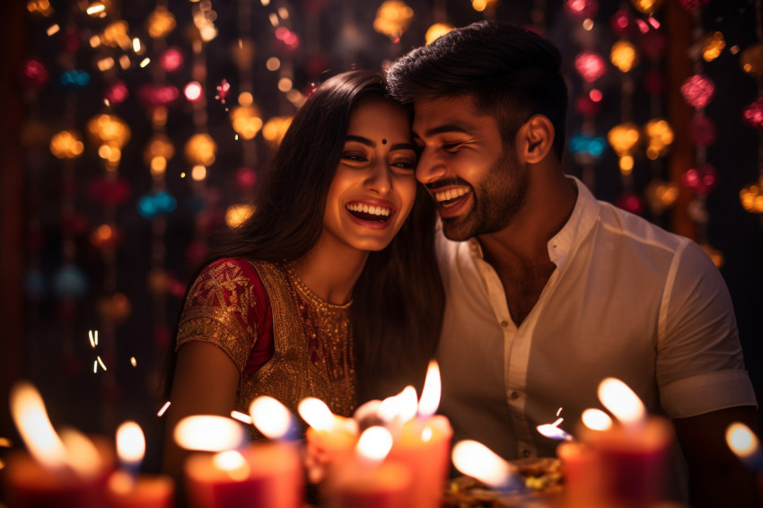 A picture of two young people who are happy and celebrating the